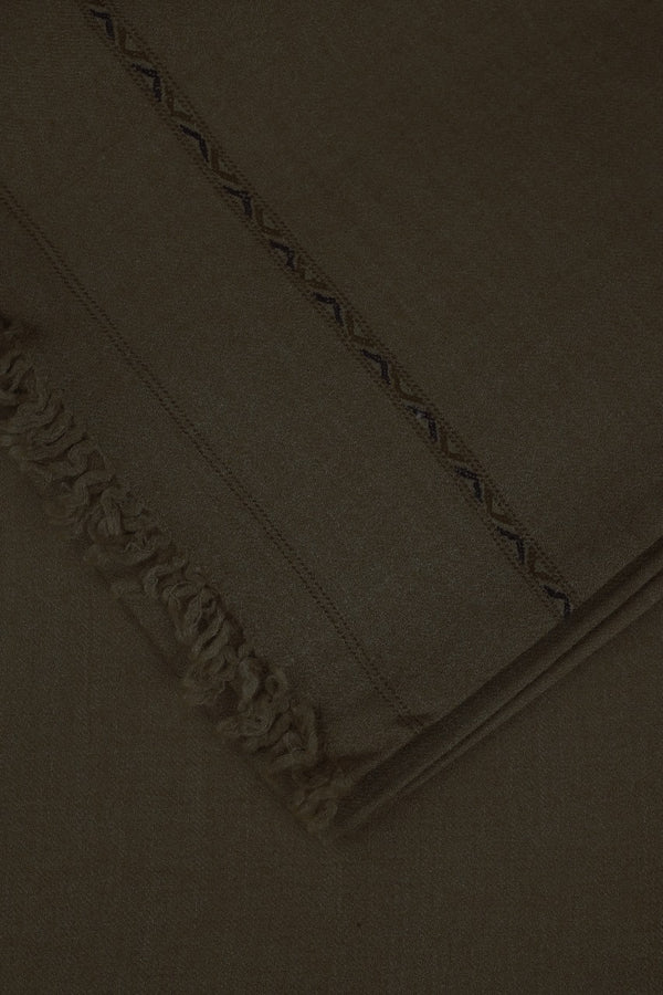 Wool Shawl Walnut Brown