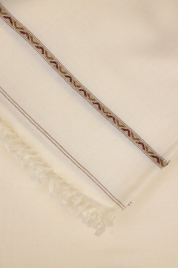 Wool Shawl Off White